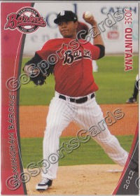 2012 Birmingham Barons Jose Quintana