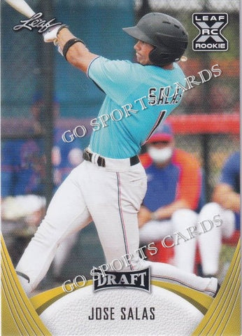 2021 Leaf Draft Gold 39 Jose Salas XRC