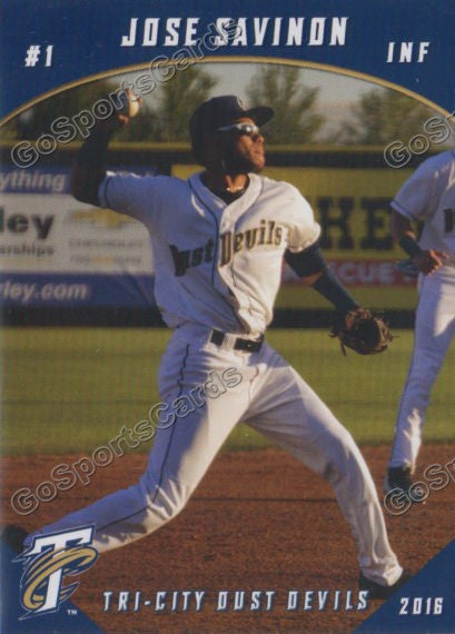 2016 Tri City Dust Devils Jose Savinon