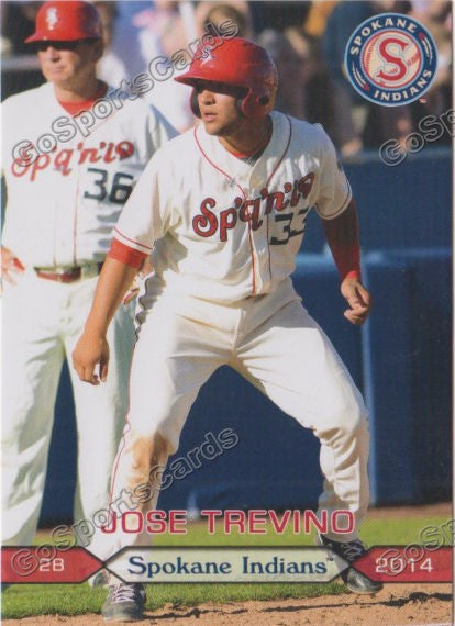 2014 Spokane Indians Jose Trevino