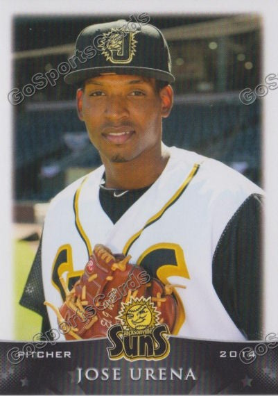2014 Jacksonville Suns Jose Urena