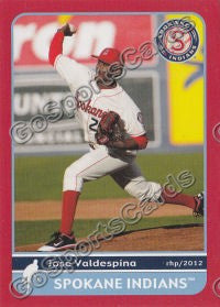 2012 Spokane Indians Jose Valdespina