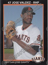 2011 San Jose Giants Jose Valdez