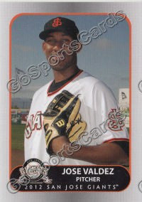 2012 San Jose Giants Jose Valdez