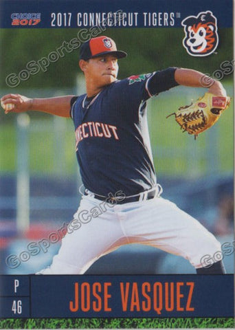 2017 Connecticut Tigers Jose Vasquez