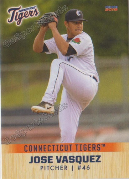 2018 Connecticut Tigers Jose Vasquez