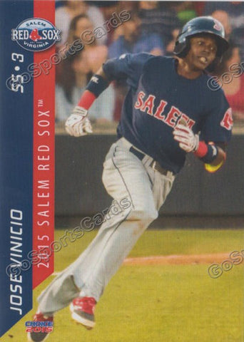 2015 Salem Red Sox Jose Vinicio