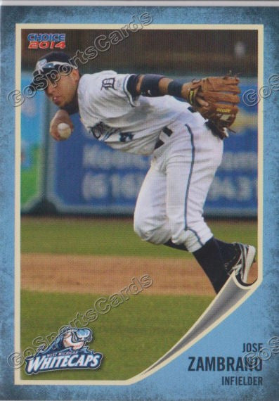 2014 West Michigan Whitecaps Jose Zambrano