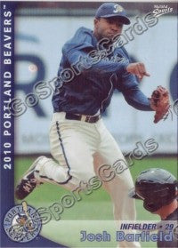 2010 Portland Beavers Josh Barfield