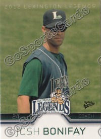 2012 Lexington Legends Josh Bonifay