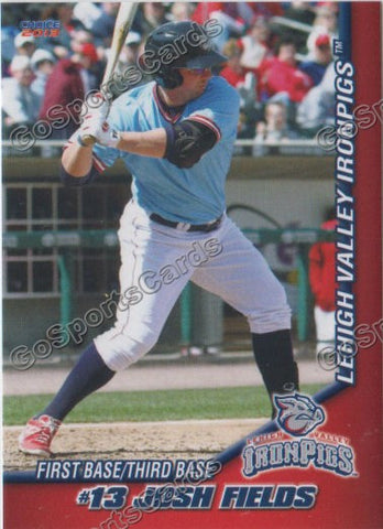 2013 Lehigh Valley IronPigs Josh Fields
