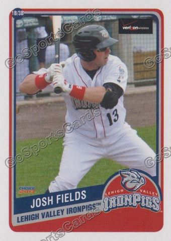 2013 Lehigh Valley IronPigs SGA 2nd Josh Fields