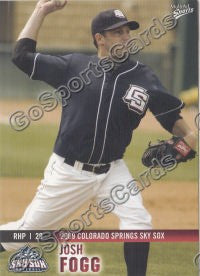 2009 Colorado Springs Sky Sox Josh Fogg