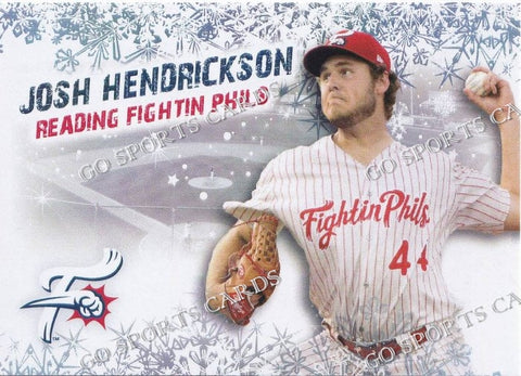 2021 Reading Fightin Phils Holiday Josh Hendrickson