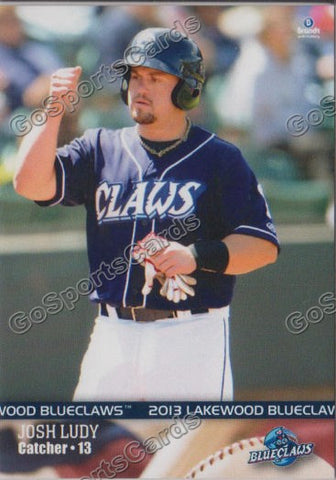 2013 Lakewood BlueClaws Josh Ludy