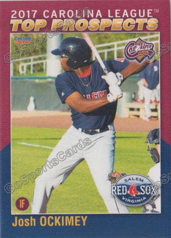 2017 Carolina League Top Prospect Josh Ockimey