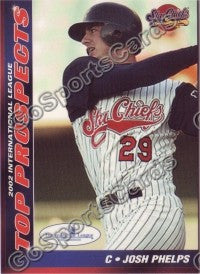 2002 International League Top Prospects Choice Josh Phelps