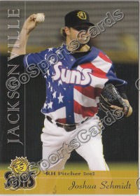 2012 Jacksonville Suns Josh Joshua Schmidt