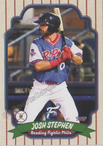 2021 Reading Fightin Phils Josh Stephen – Go Sports Cards