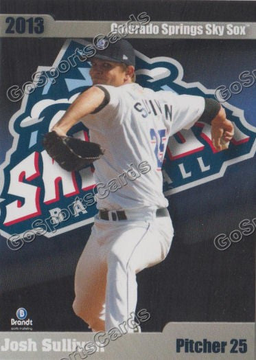 2013 Colorado Springs Sky Sox Josh Sullivan
