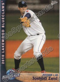 2010 Lakewood BlueClaws Joshua Zeid