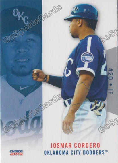 2016 Oklahoma City Dodgers Josmar Cordero