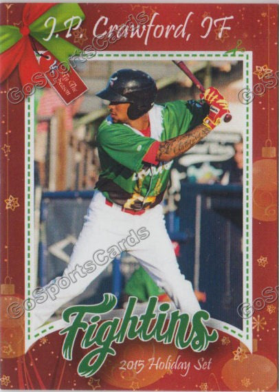 2015 Reading Fightins Phillies Holiday Xmas JP Crawford