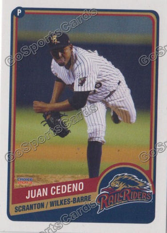2013 Scranton Wilkes Barre RailRiders Juan Cedeno