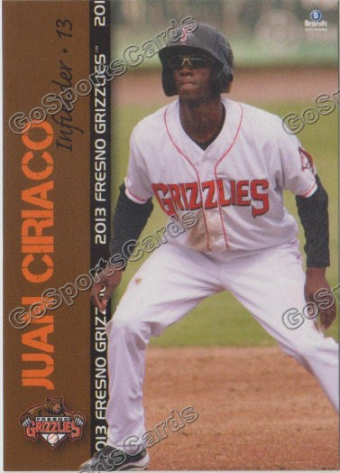 2013 Fresno Grizzlies Juan Ciriaco