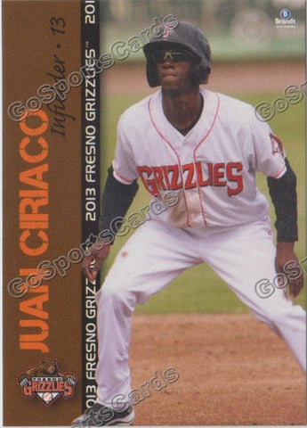 2013 Fresno Grizzlies Juan Ciriaco