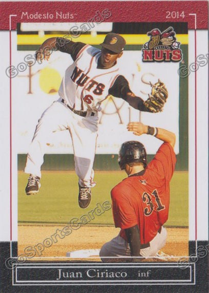 2014 Modesto Nuts Juan Ciriaco