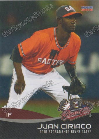 2016 Sacramento River Cats Juan Ciriaco