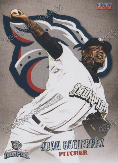 2015 Lehigh Valley IronPigs Juan Gutierrez 2nd