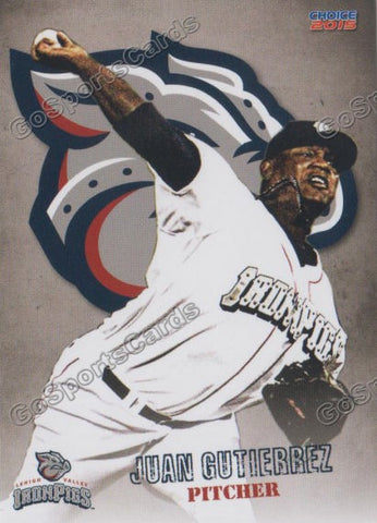 2015 Lehigh Valley IronPigs Juan Gutierrez 2nd
