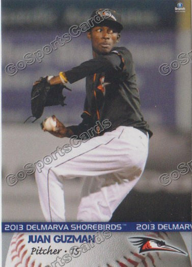 2013 Delmarva Shorebirds Juan Guzman