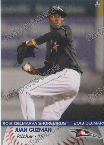 2013 Delmarva Shorebirds Juan Guzman