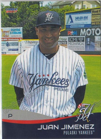 2017 Pulaski Yankees Juan Jimenez