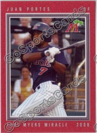 2008 Fort Myers Miracle Juan Portes