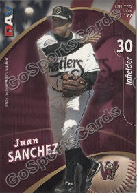 2009 Wisconsin Timber Rattlers DAV Juan Sanchez
