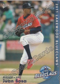 2011 Lakewood BlueClaws Juan Sosa