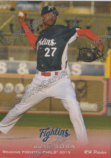 2013 Reading Fightin Phils Phillies Juan Sosa