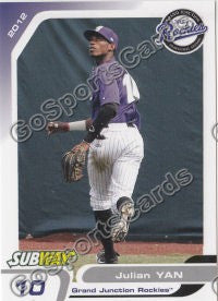 2012 Grand Junction Rockies Julian Yan