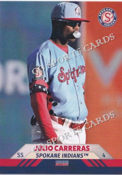 2022 Spokane Indians Julio Carreras