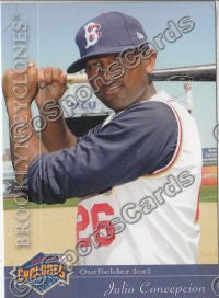 2012 Brooklyn Cyclones Julio Concepcion