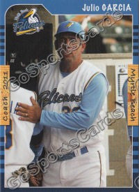 2011 Myrtle Beach Pelicans Julio Garcia