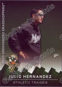 2010 Greensboro Grasshoppers Julio Hernandez