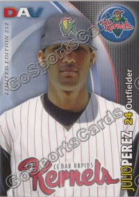 2008 Cedar Rapids Kernels DAV Julio Perez