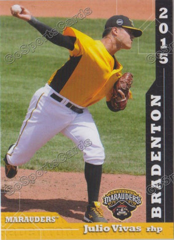 2015 Bradenton Marauders Julio Vivas