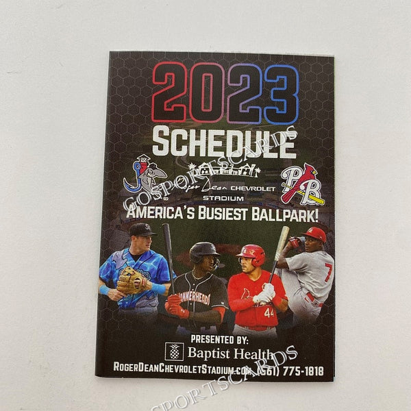 2023 Jupiter Hammerheads Palm Beach Cardinals Pocket Schedule