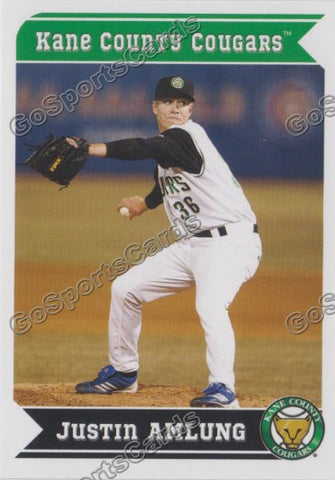 2013 Kane County Cougars Justin Amlung